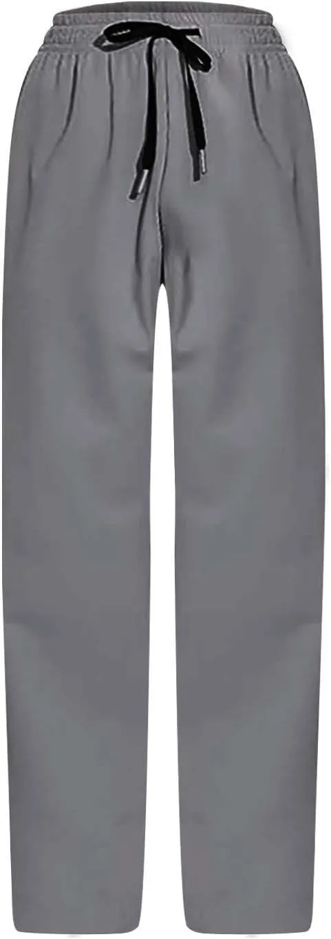 2 Pack Hiking Pants Men Lightweight Waterproof Jogger Sweatpants Stretch Waist Ice Silk Breathable Active Trousers