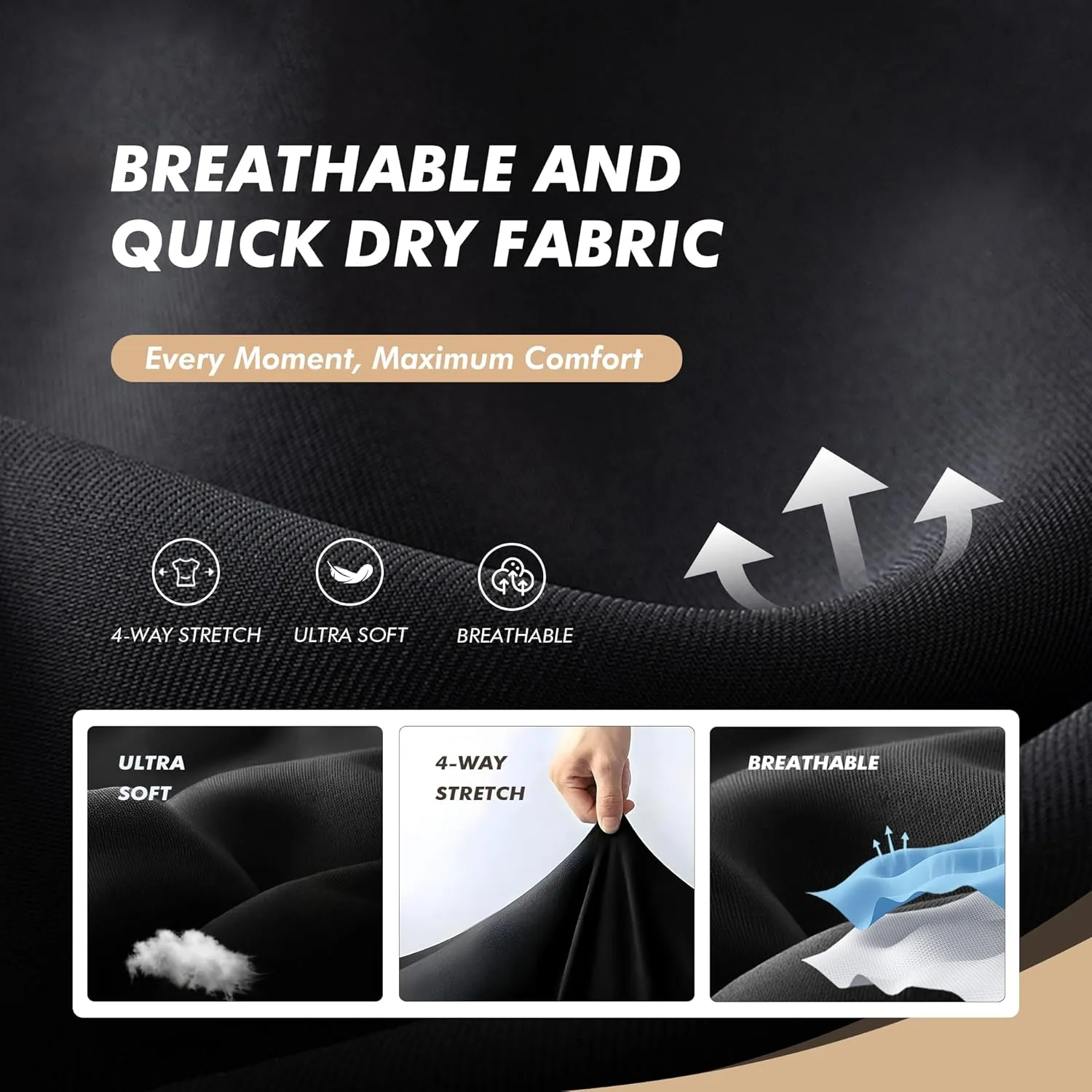 5 Pack Polo Shirts for Men - Dry Fit Moisture Wicking Performance Short Sleeve Mens Golf Shirts for Work Casual Athletic