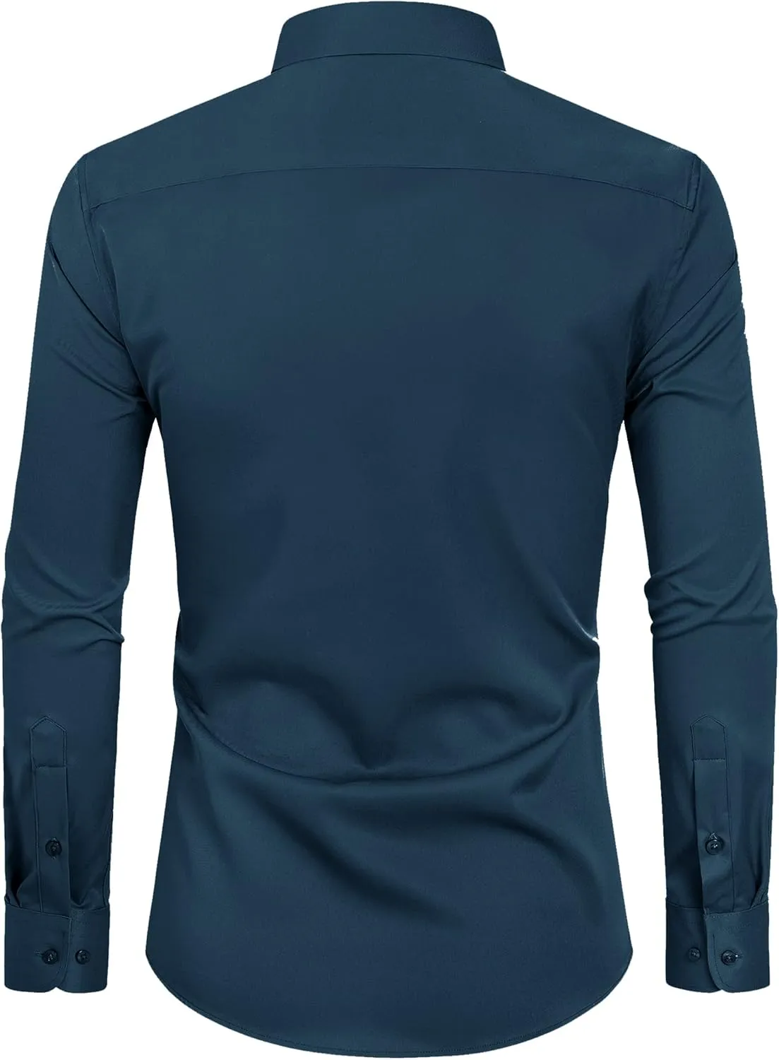 Alimens & Gentle Slim Fit Mens Dress Shirts Long Sleeve Dress Shirts for Men Stain Sheild Button Down Shirt Men Big