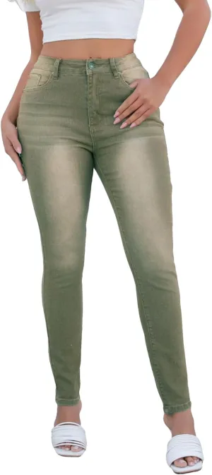 Atditama Women's Jeggings Jeans Stretch High Waisted Skinny Fitted Slim Sexy Butt Lift Women Denim Pants