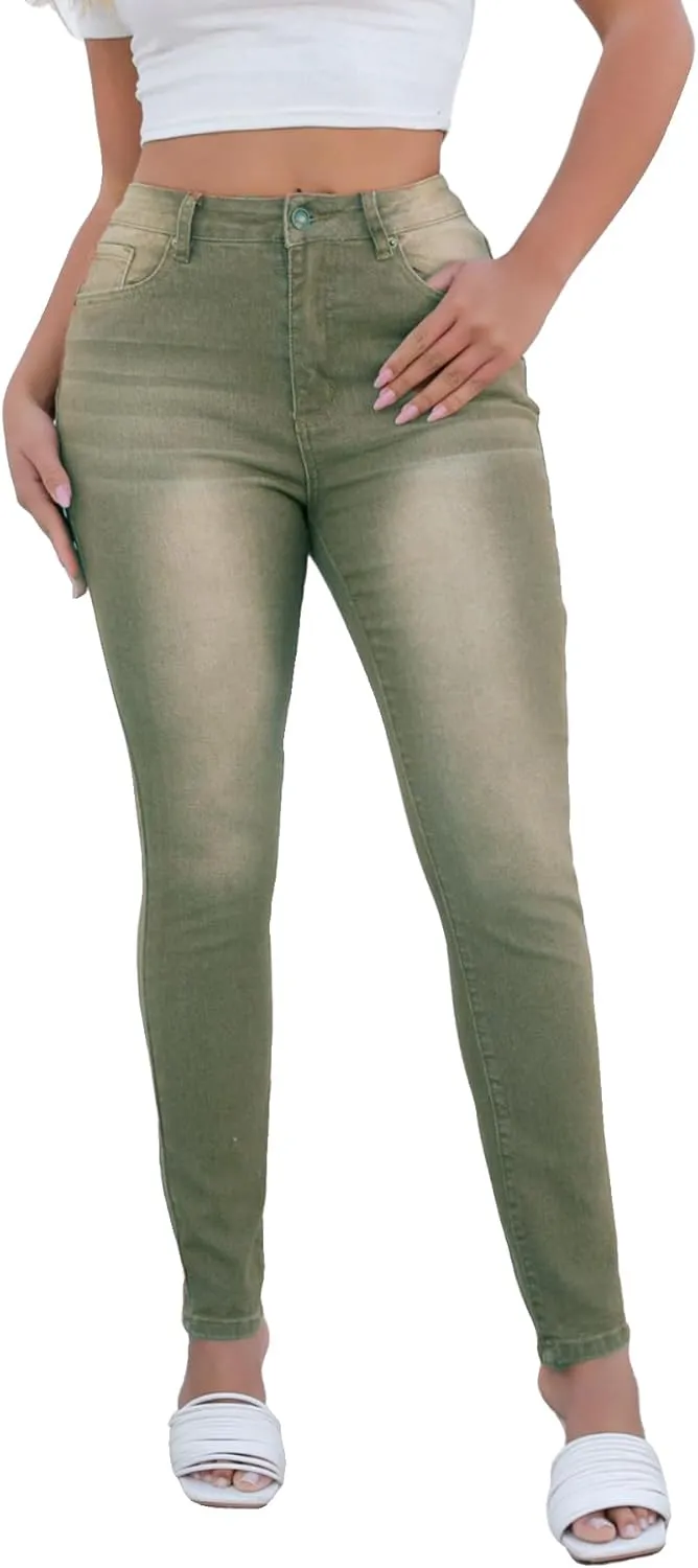 Atditama Women's Jeggings Jeans Stretch High Waisted Skinny Fitted Slim Sexy Butt Lift Women Denim Pants