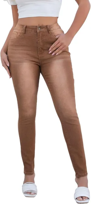 Atditama Women's Jeggings Jeans Stretch High Waisted Skinny Fitted Slim Sexy Butt Lift Women Denim Pants