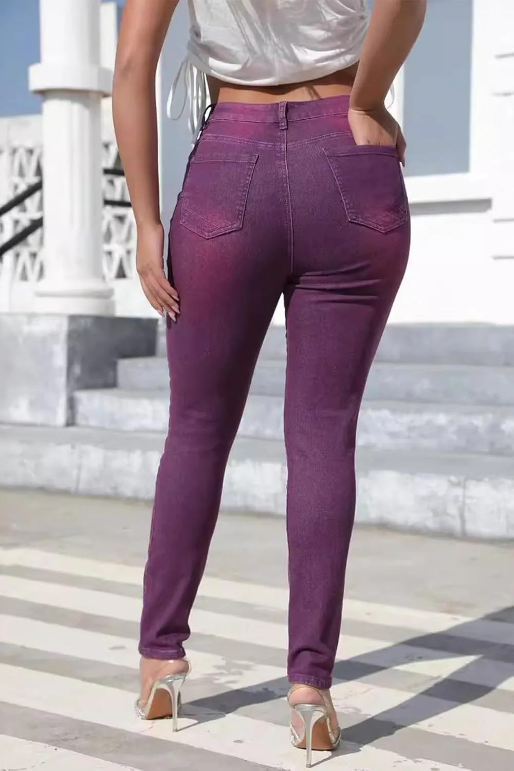 Atditama Women's Jeggings Jeans Stretch High Waisted Skinny Fitted Slim Sexy Butt Lift Women Denim Pants