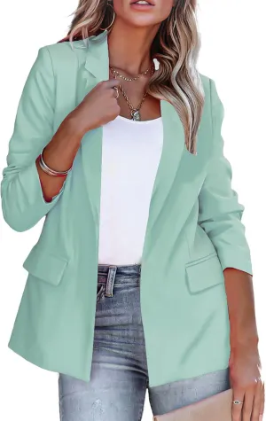Blazers for Women Business Casual Long Sleeve Jackets Work Casual Office Blazer Suit Lightweight Elegant Jacket