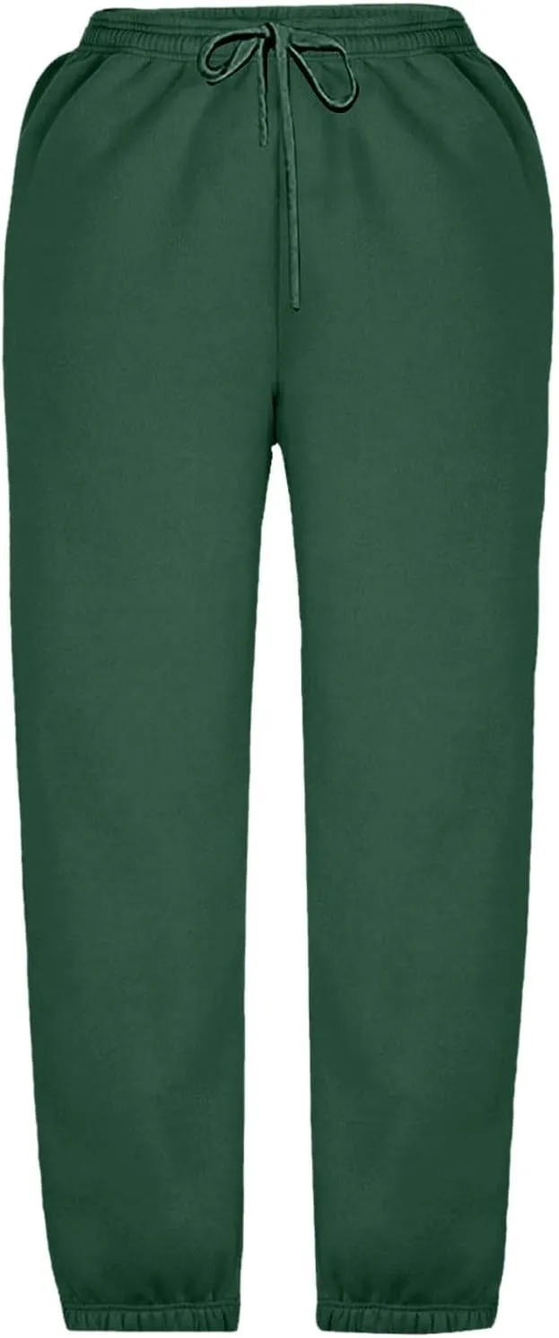 Boys Girls Aesthetic Sweatpants Drawstring Pockets Kids Plain School Pants Casual Baggy Joggers Elastic Waist