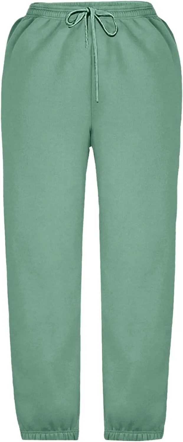 Boys Girls Aesthetic Sweatpants Drawstring Pockets Kids Plain School Pants Casual Baggy Joggers Elastic Waist