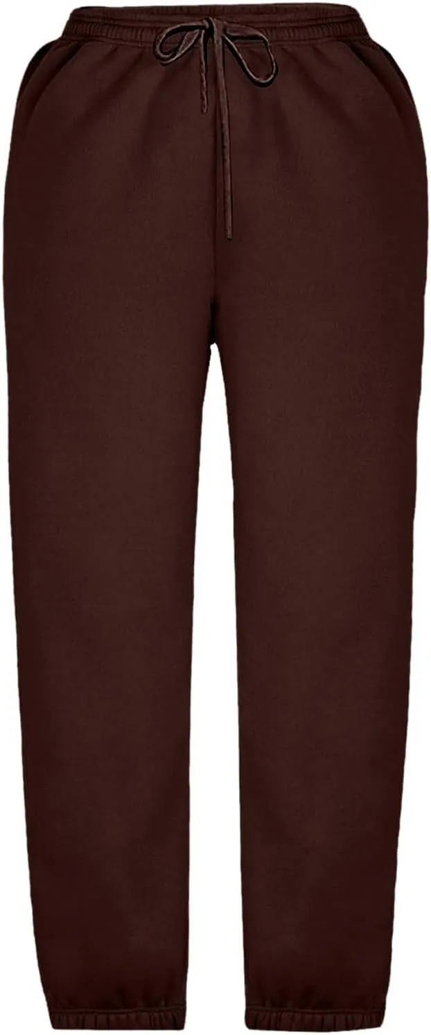 Boys Girls Aesthetic Sweatpants Drawstring Pockets Kids Plain School Pants Casual Baggy Joggers Elastic Waist