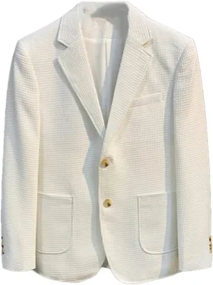 British Style Striped Casual Suit Jackets Mens Slim Fit Business Blazers Coat Formal Social Prom Tuxedo