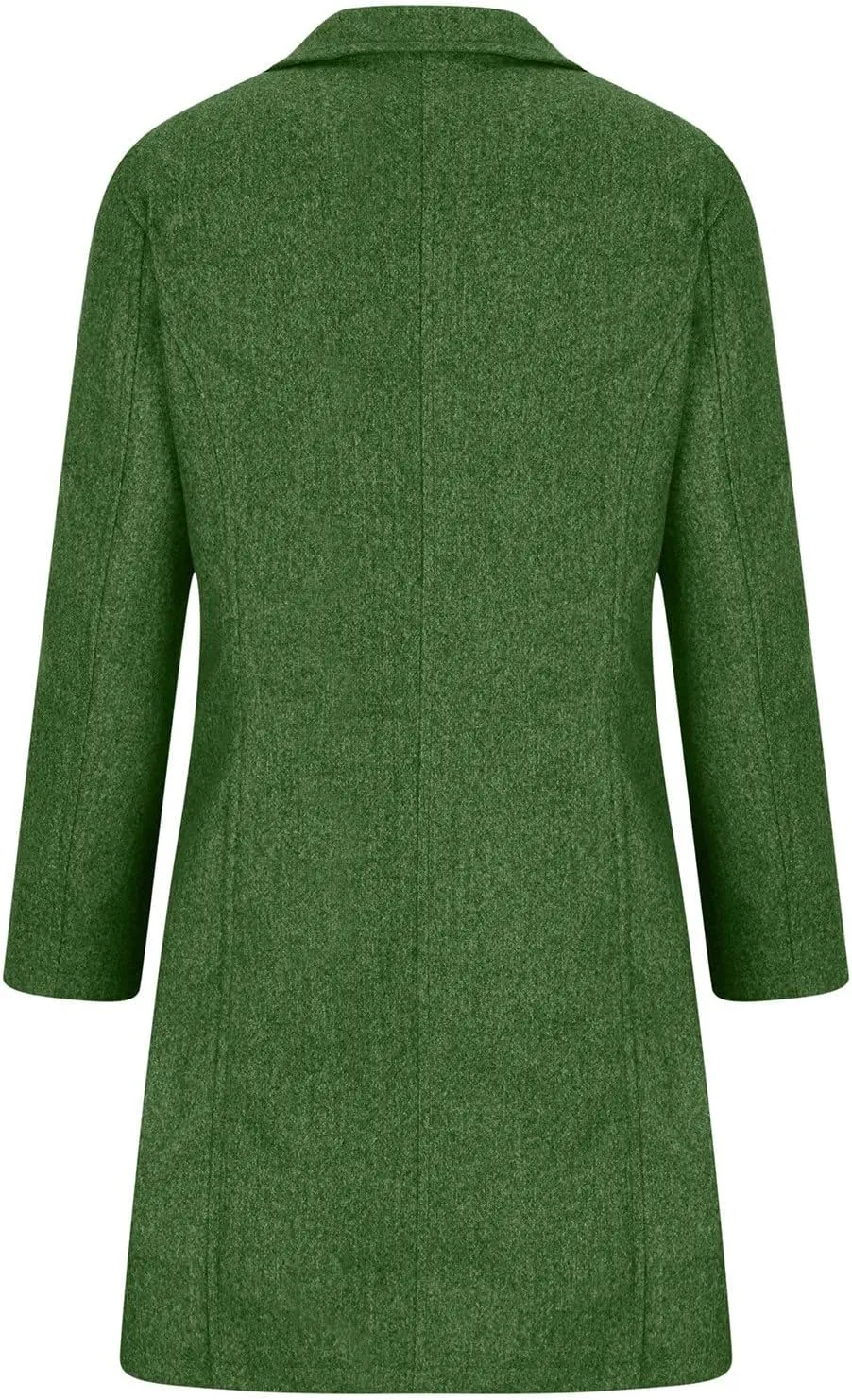 BZGTZT Winter Coats For Women 2022 Fashion Mid-Length Stand Collar Trench Coat Wool Blend Pea Coats Business Jacket Outwear