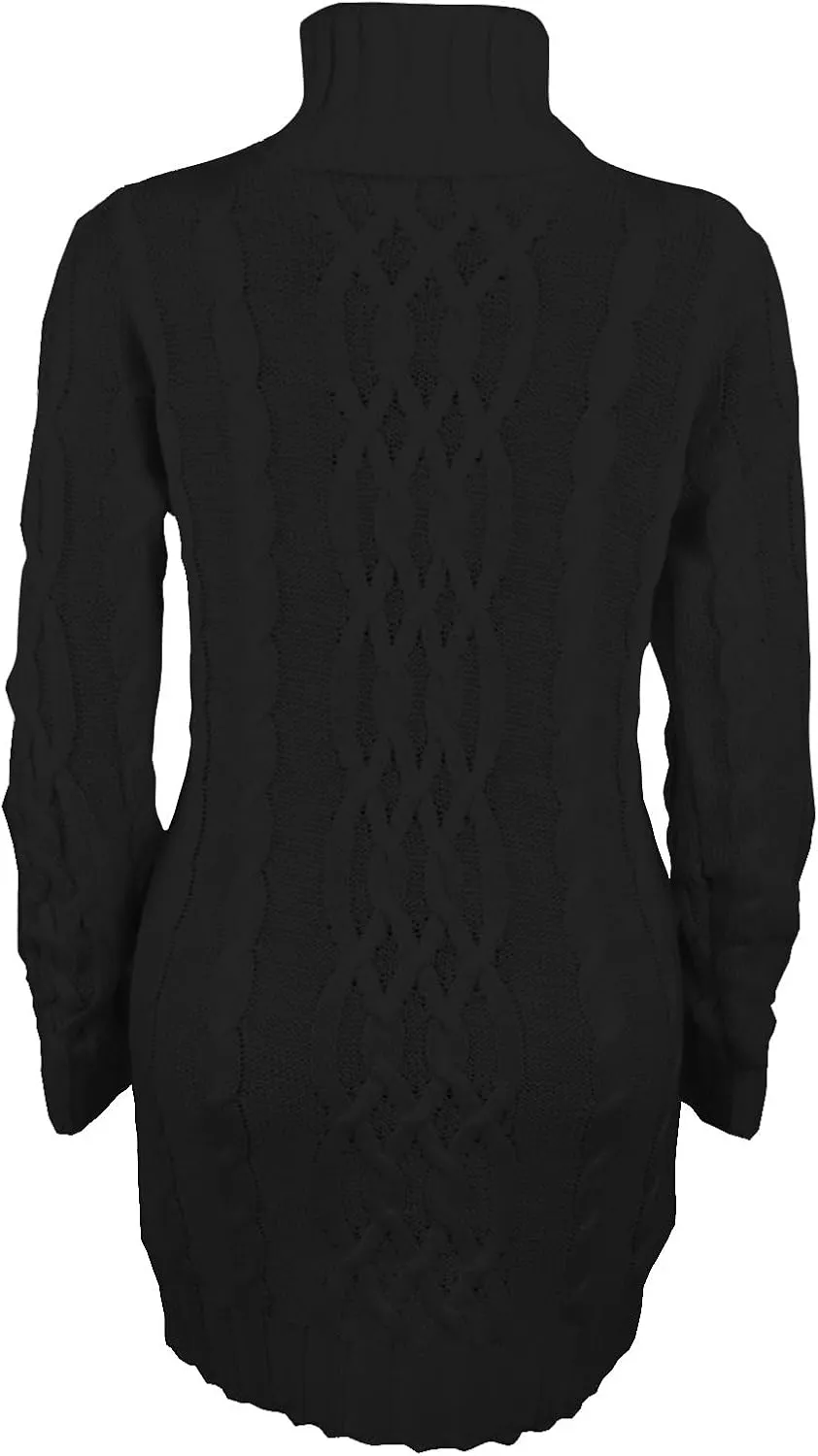 Cable Knit Sweater for Women Fashion Fall Chunky Sweaters Casual Long Sleeve Blouse High Neck Retro Jumper Tops