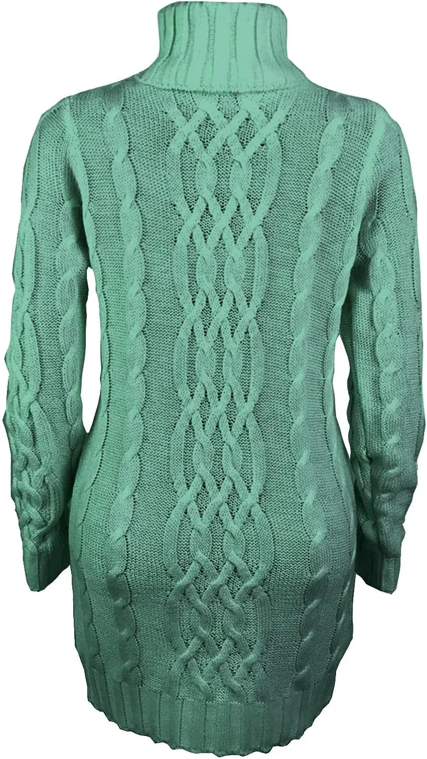 Cable Knit Sweater for Women Fashion Fall Chunky Sweaters Casual Long Sleeve Blouse High Neck Retro Jumper Tops