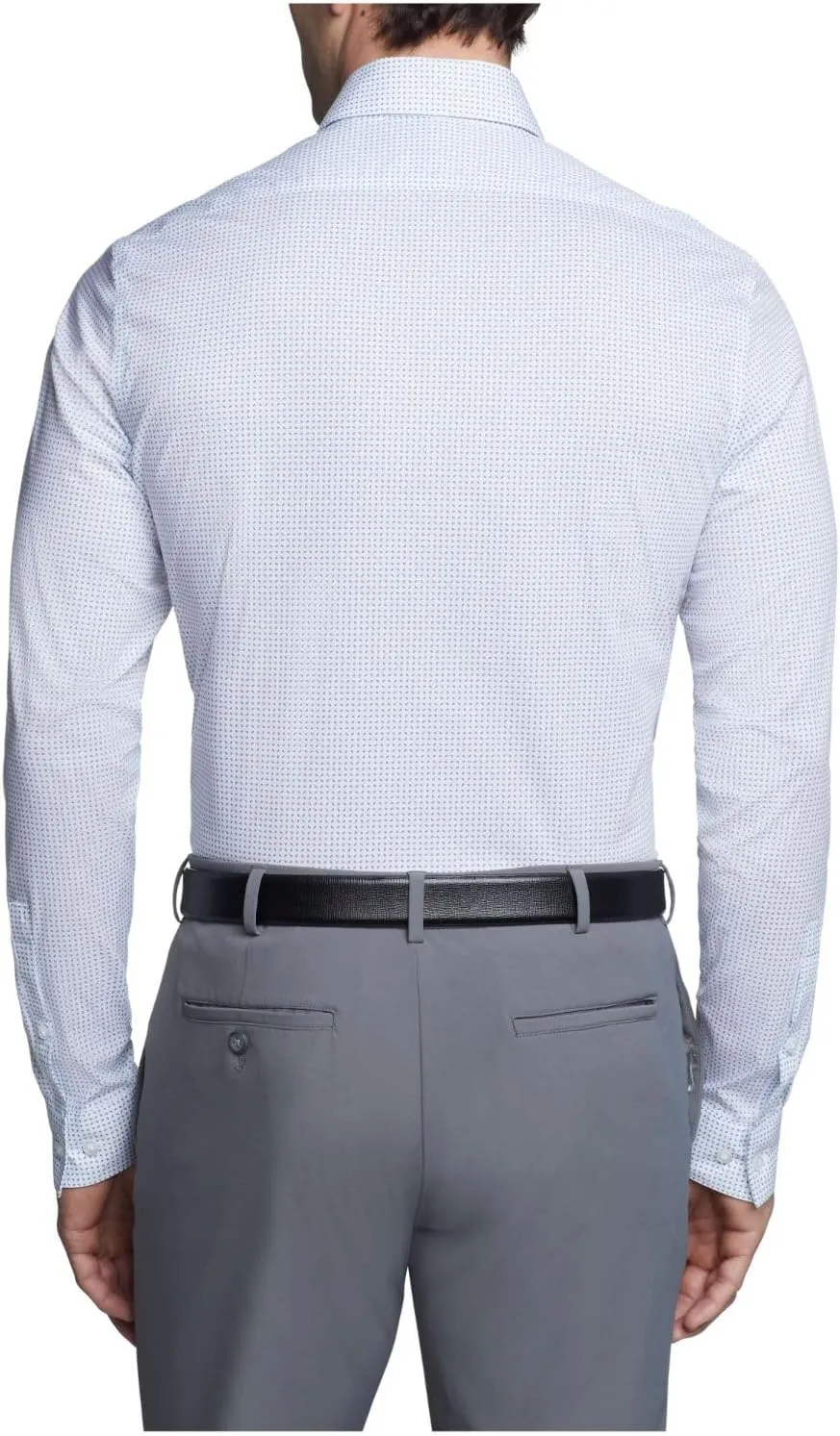 Calvin Klein Men's Dress Shirts Non Iron Stretch Regular Fit Check