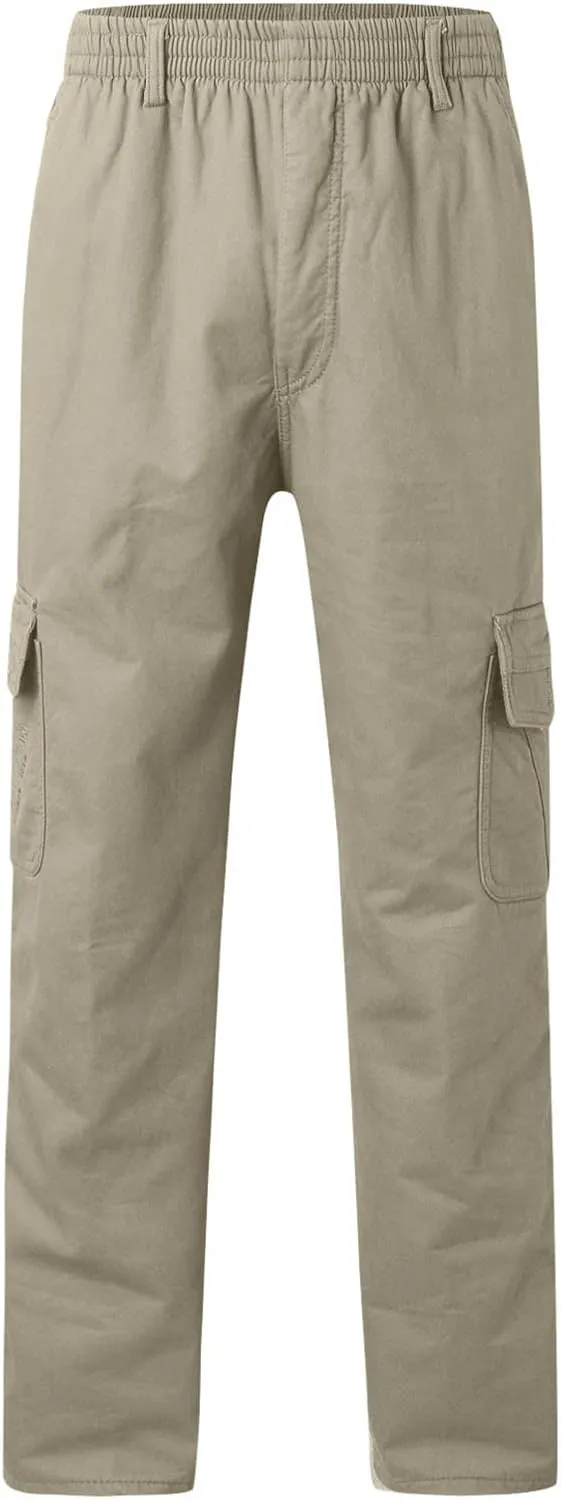 Cargo Pants for Men,Mens Joggers Pants Casual Cotton Drawstring Chino Cargo Pants Hiking Jogging Sweatpants
