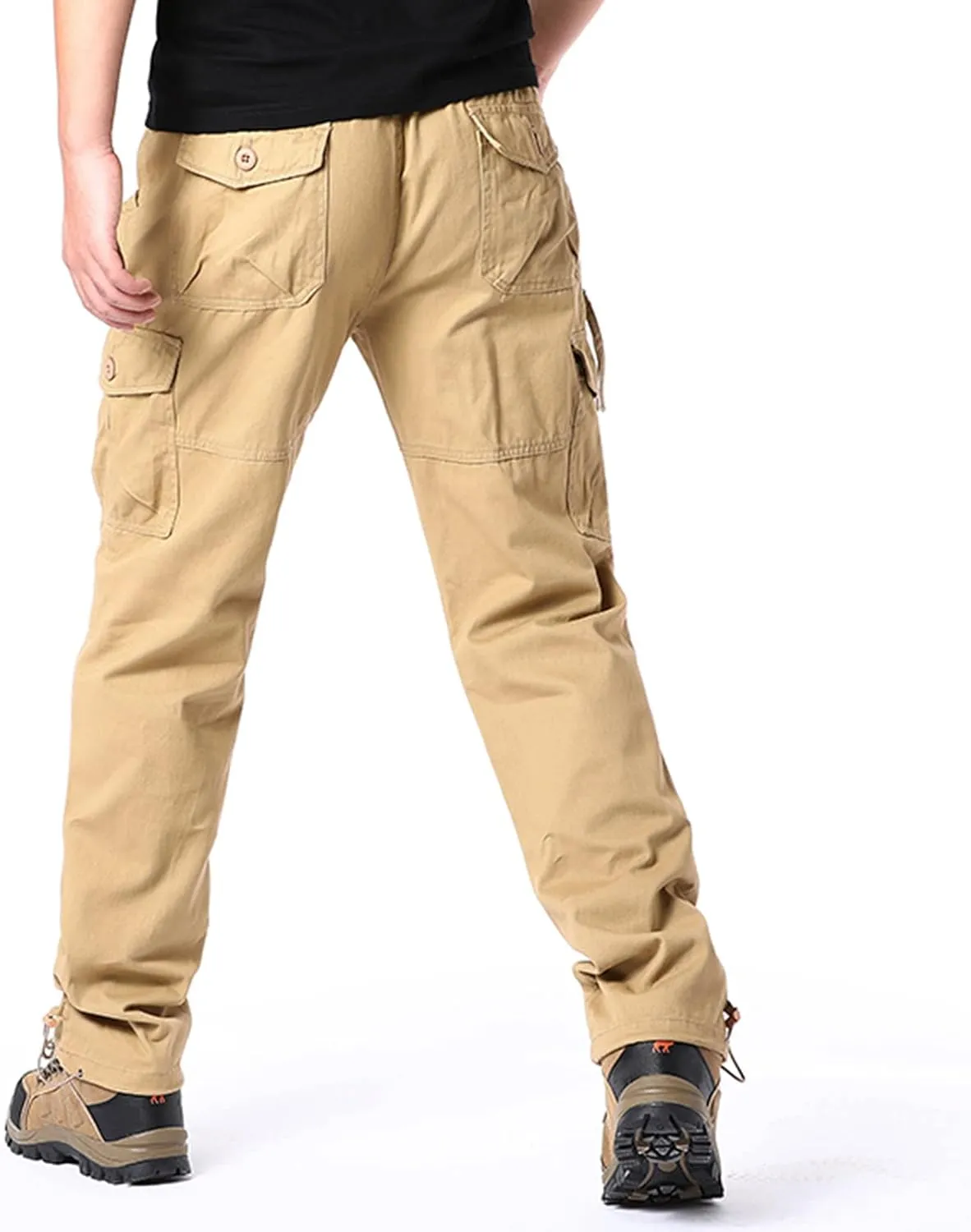 Cargo Pants for Mens Mens Fashion Casual Multi Pocket Zipper Buckle Male Cargo Pants Outdoor Pants Pantalones De Hombre