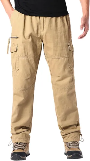 Cargo Pants for Mens Mens Fashion Casual Multi Pocket Zipper Buckle Male Cargo Pants Outdoor Pants Pantalones De Hombre