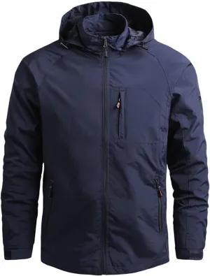 Casual Hoodies for Men Lightweight Softshell Military Jacket Windproof Water Resistant Raincoat Coat for Hiking Travel