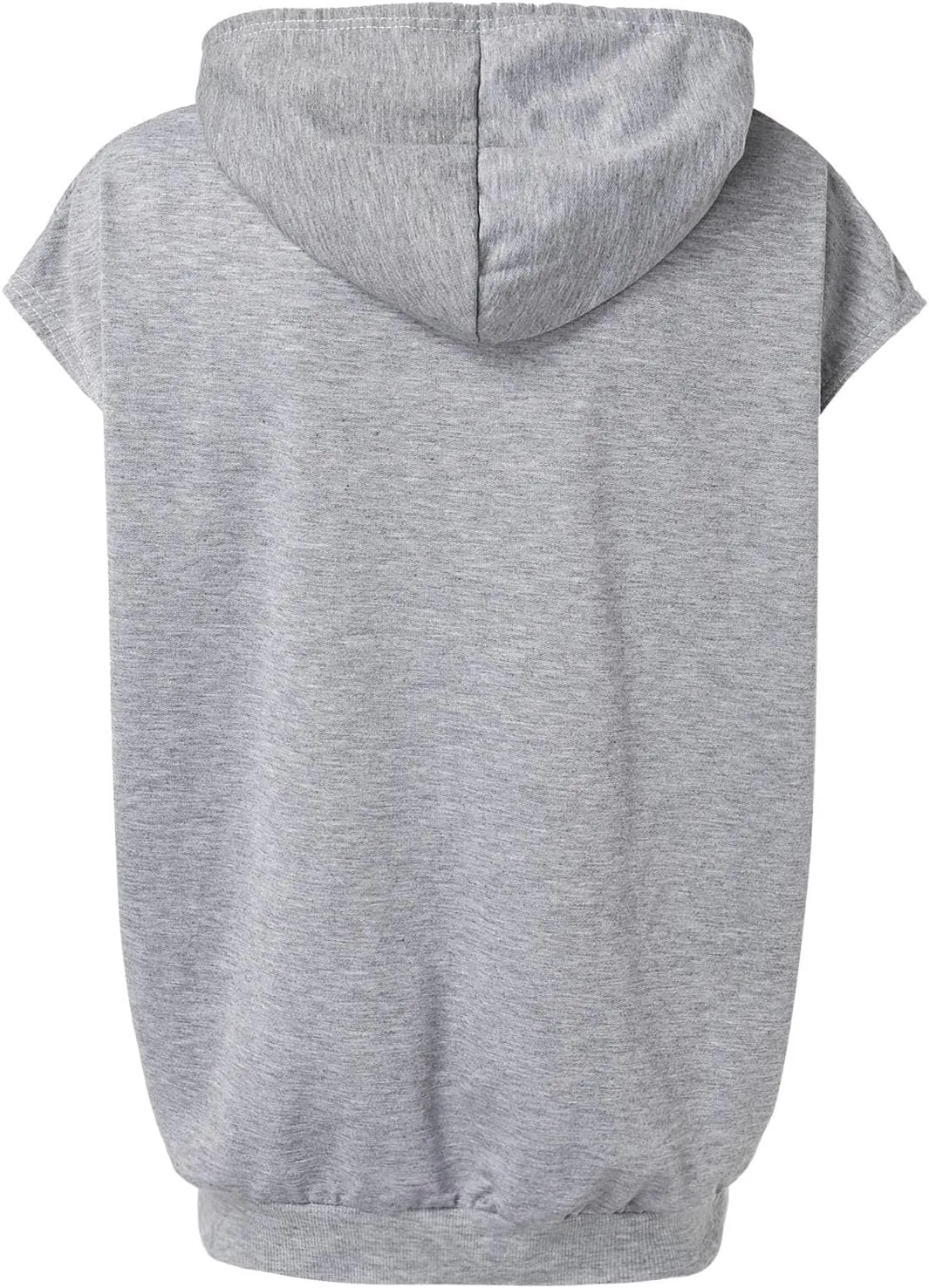 Casual Hoodies for Women Oversized Sleeveless Solid Sweatshirt Loose Drawsting Pocket Pullover 2024 Fashion Fall Outfit