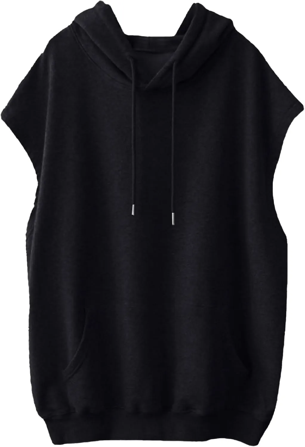 Casual Hoodies for Women Oversized Sleeveless Solid Sweatshirt Loose Drawsting Pocket Pullover 2024 Fashion Fall Outfit
