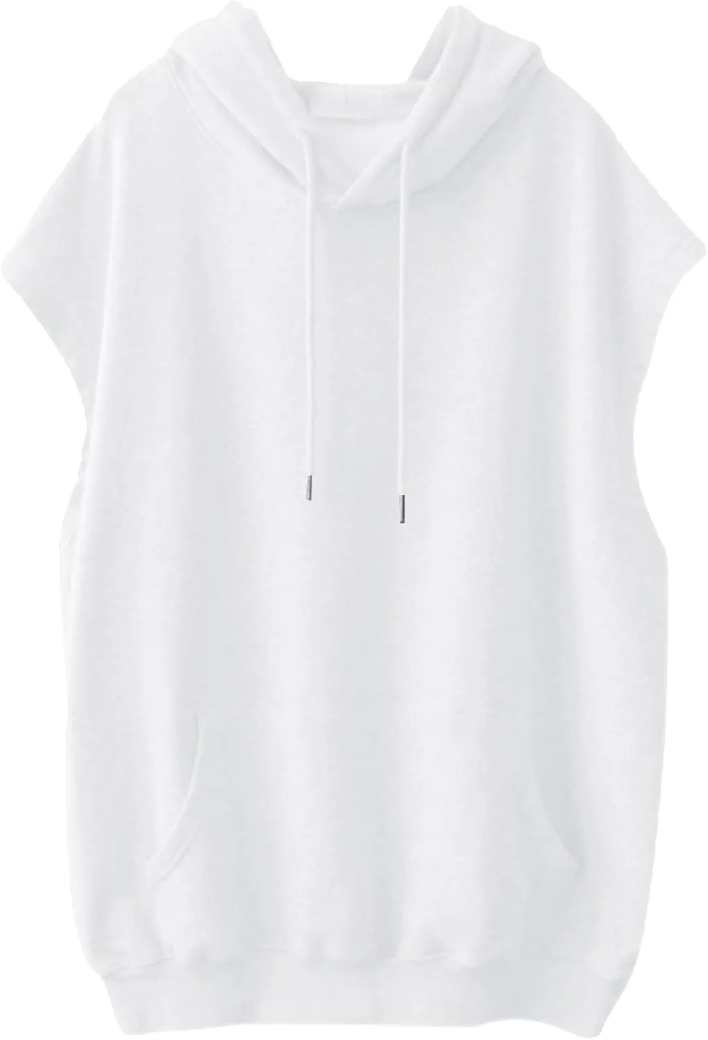 Casual Hoodies for Women Oversized Sleeveless Solid Sweatshirt Loose Drawsting Pocket Pullover 2024 Fashion Fall Outfit