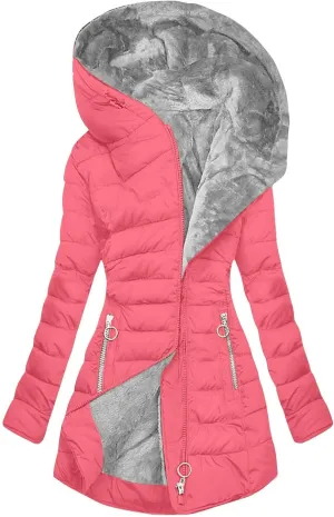 Ceboyel Womens Puffer Down Jacket 2024 Warm Winter Coats Jackets Hooded Thicken Parkas Plus Size Trendy Clothing With Hood