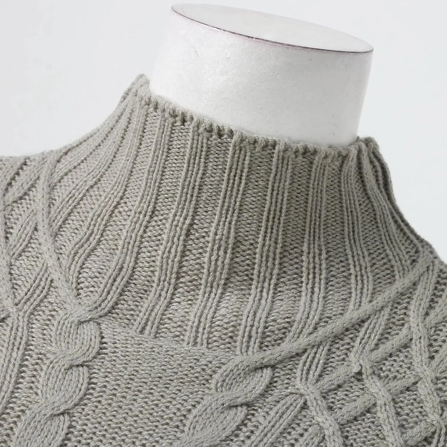 Christmas Mom Gift Clothing Women's Oversized Sweater Turtleneck Warm Pullover
