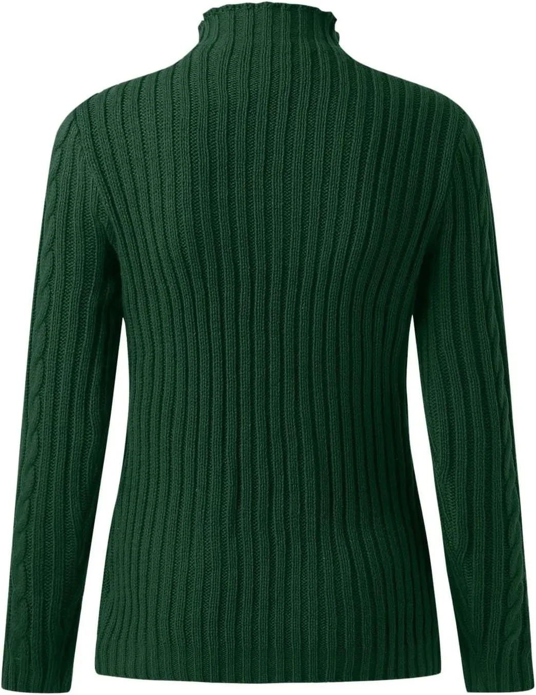 Christmas Mom Gift Clothing Women's Oversized Sweater Turtleneck Warm Pullover