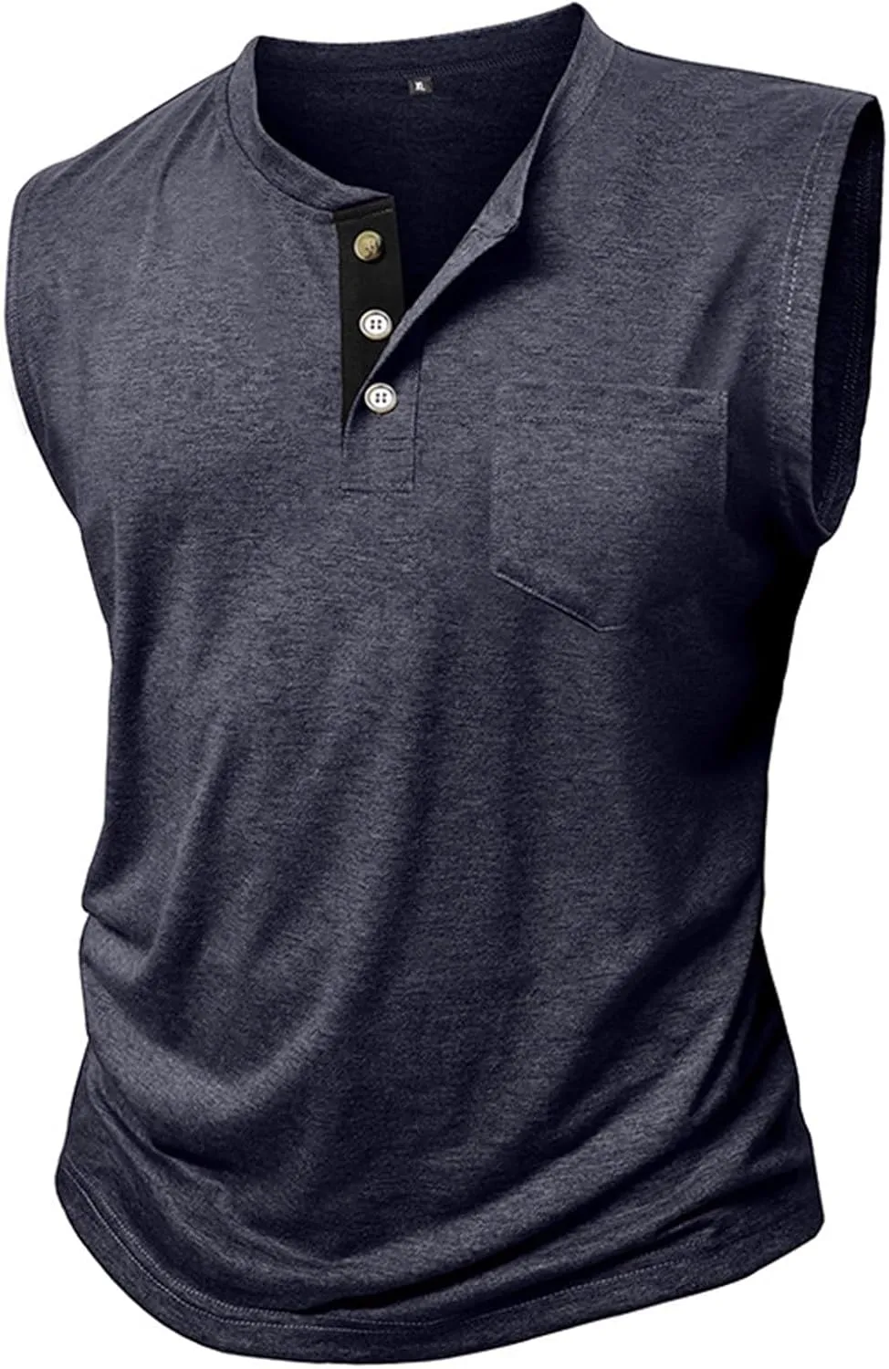 Compression Shirts Mens Trendy V Neck Sleeveless Muscle Cut Shirt Lightweight Quick Dry Athletic Workout Gym Tees