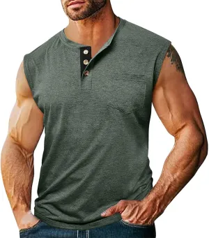 Compression Shirts Mens Trendy V Neck Sleeveless Muscle Cut Shirt Lightweight Quick Dry Athletic Workout Gym Tees