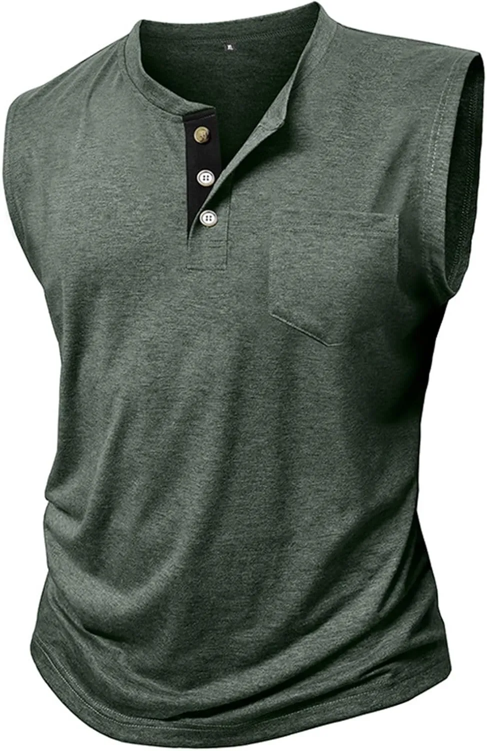 Compression Shirts Mens Trendy V Neck Sleeveless Muscle Cut Shirt Lightweight Quick Dry Athletic Workout Gym Tees