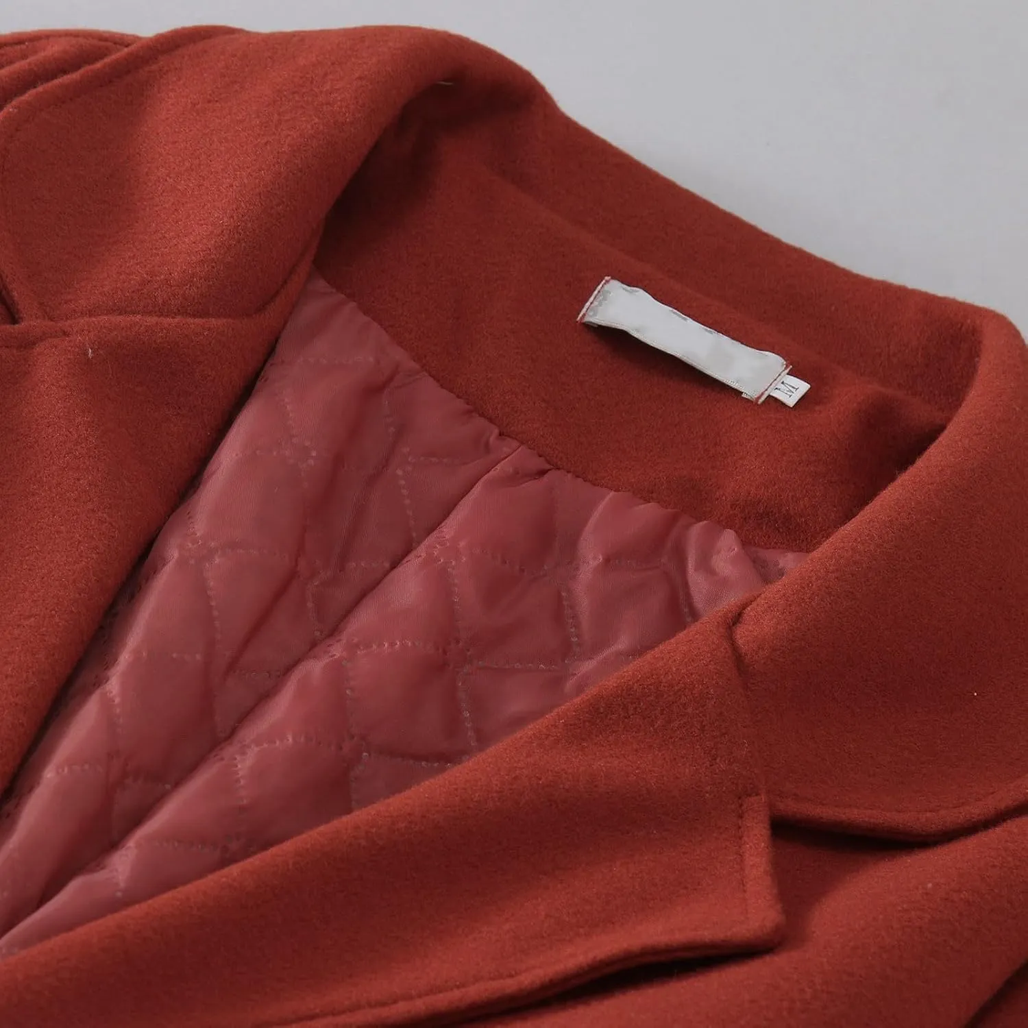 cooki Wool Coats for Women Long Women's Wool Coat Winter Wool Jacket Women Dressy Trench Coats Lapel Button Down Peacoats