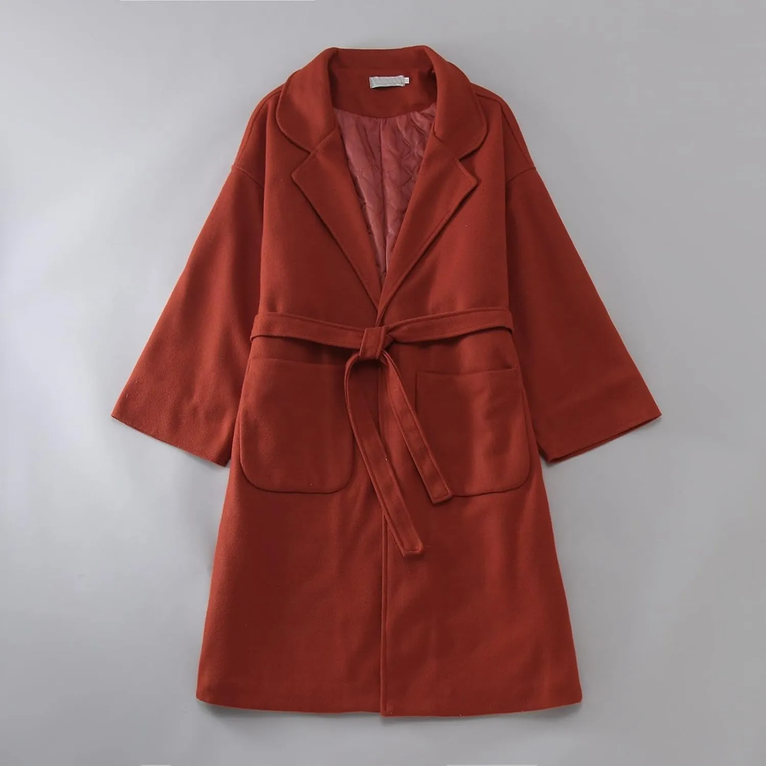 cooki Wool Coats for Women Long Women's Wool Coat Winter Wool Jacket Women Dressy Trench Coats Lapel Button Down Peacoats