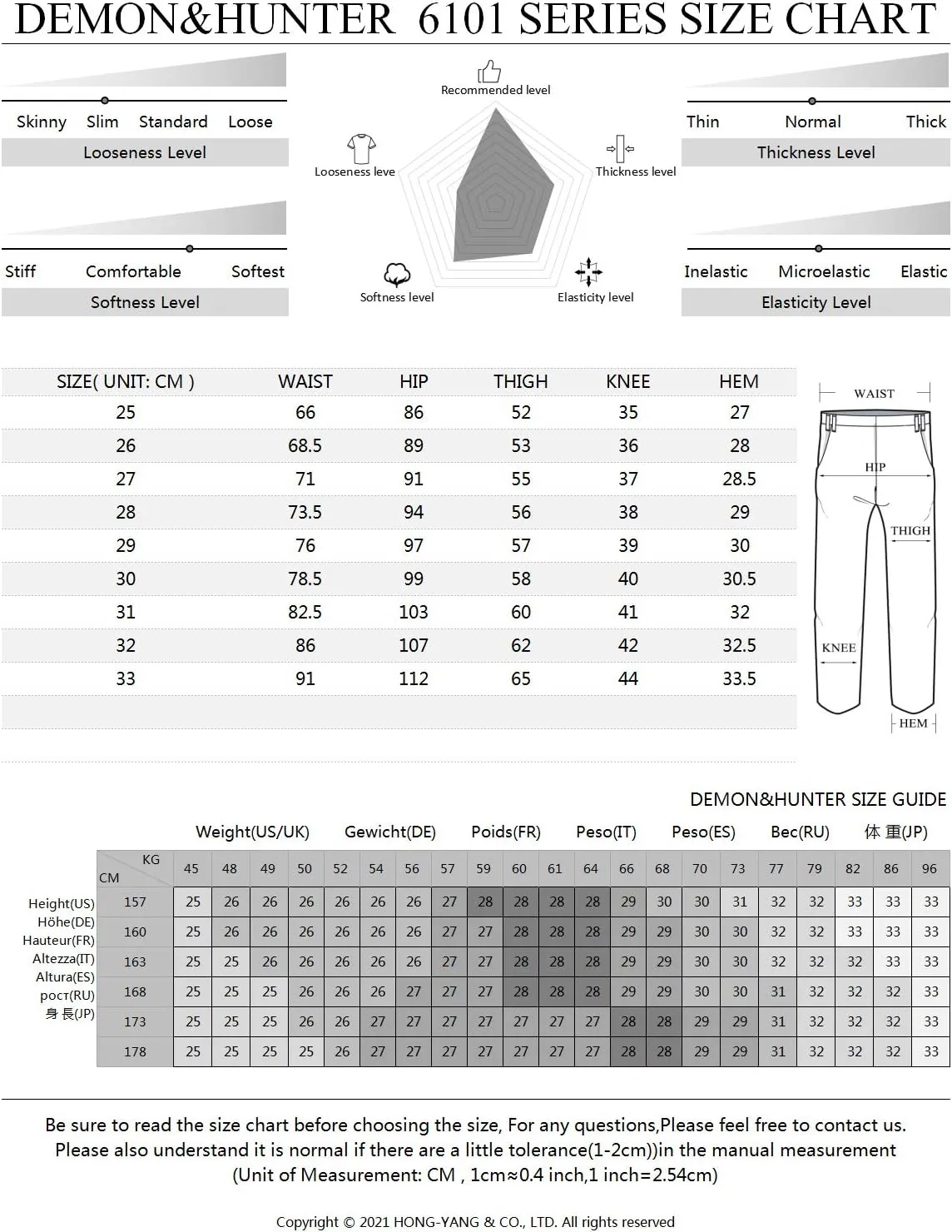 Demon&Hunter 617 Series Women Jeans High Waisted Slim Ladies Black Pant Plus
