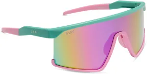 DIFF SPIKE - TURQUOISE   HOT PINK   PINK RUSH MIRROR   POLARIZED SUNGLASSES