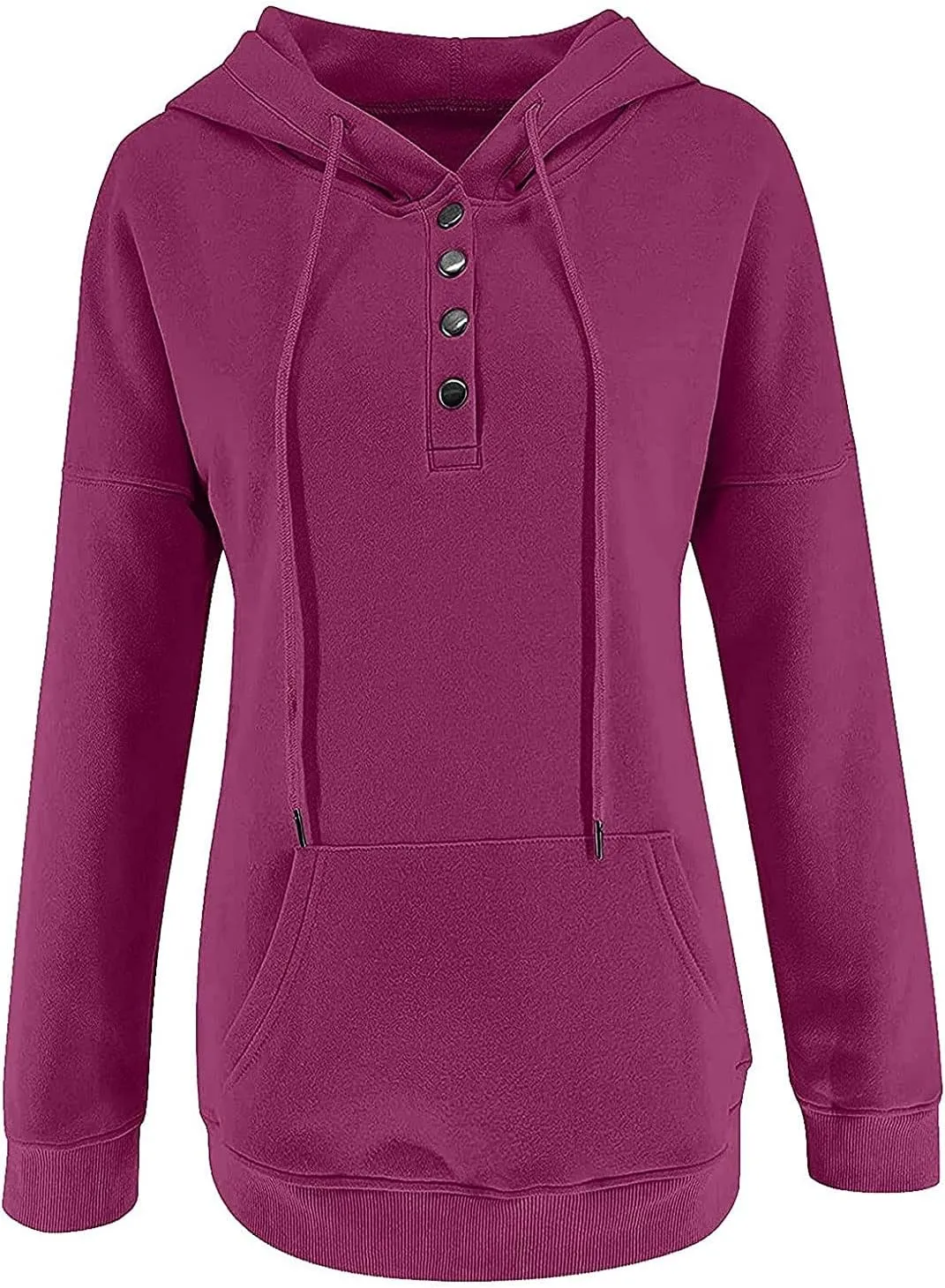 Dressy Casual Hoodies For Women Long Sleeve Pullover Tops Drawstring Hooded Sweatshirts Fall Fashion Outfits 2024