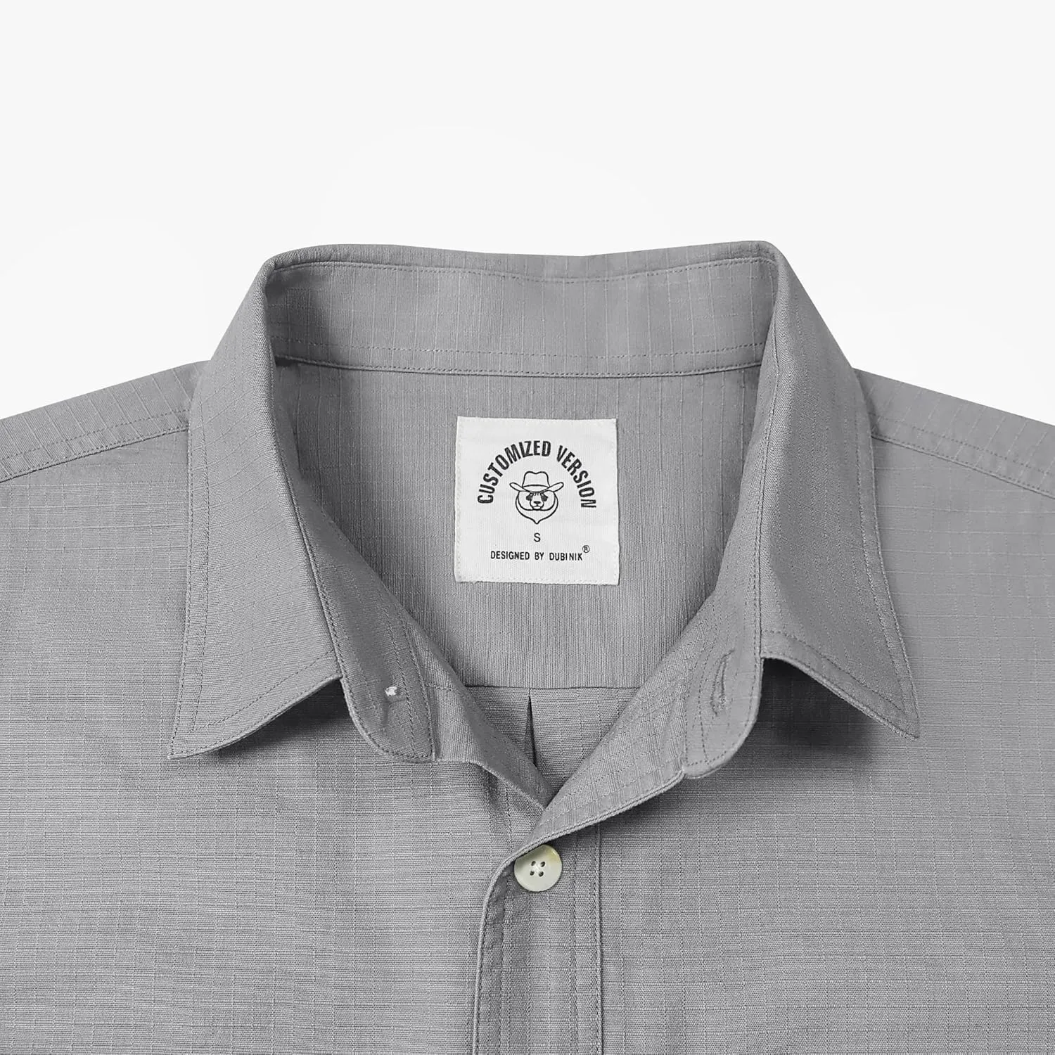 Dubinik® Mens Short Sleeve Button Down Shirts Two Pocket Vintage Mens Work Shirt Cotton Mens Shirts Casual with Stretch