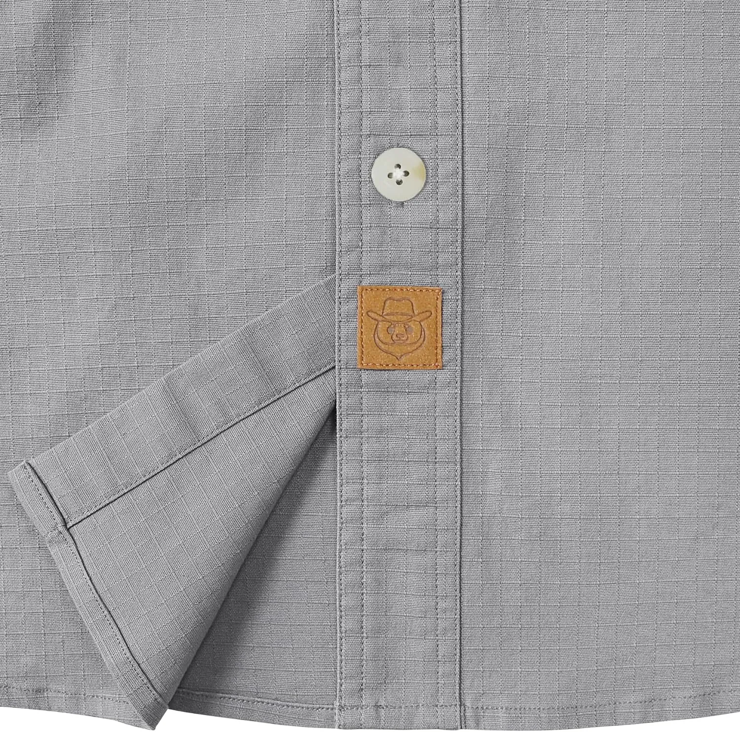 Dubinik® Mens Short Sleeve Button Down Shirts Two Pocket Vintage Mens Work Shirt Cotton Mens Shirts Casual with Stretch