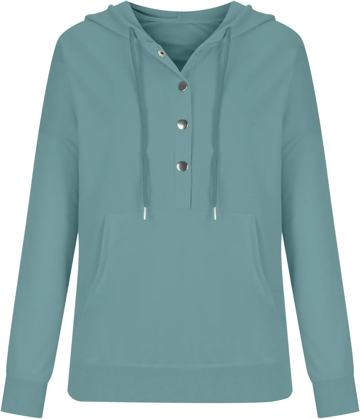 Fashion Casual Hoodies for Women Long Sleeve Pullover Tops Drawstring Hooded Sweatshirts Fall Fashion Outfits 2024