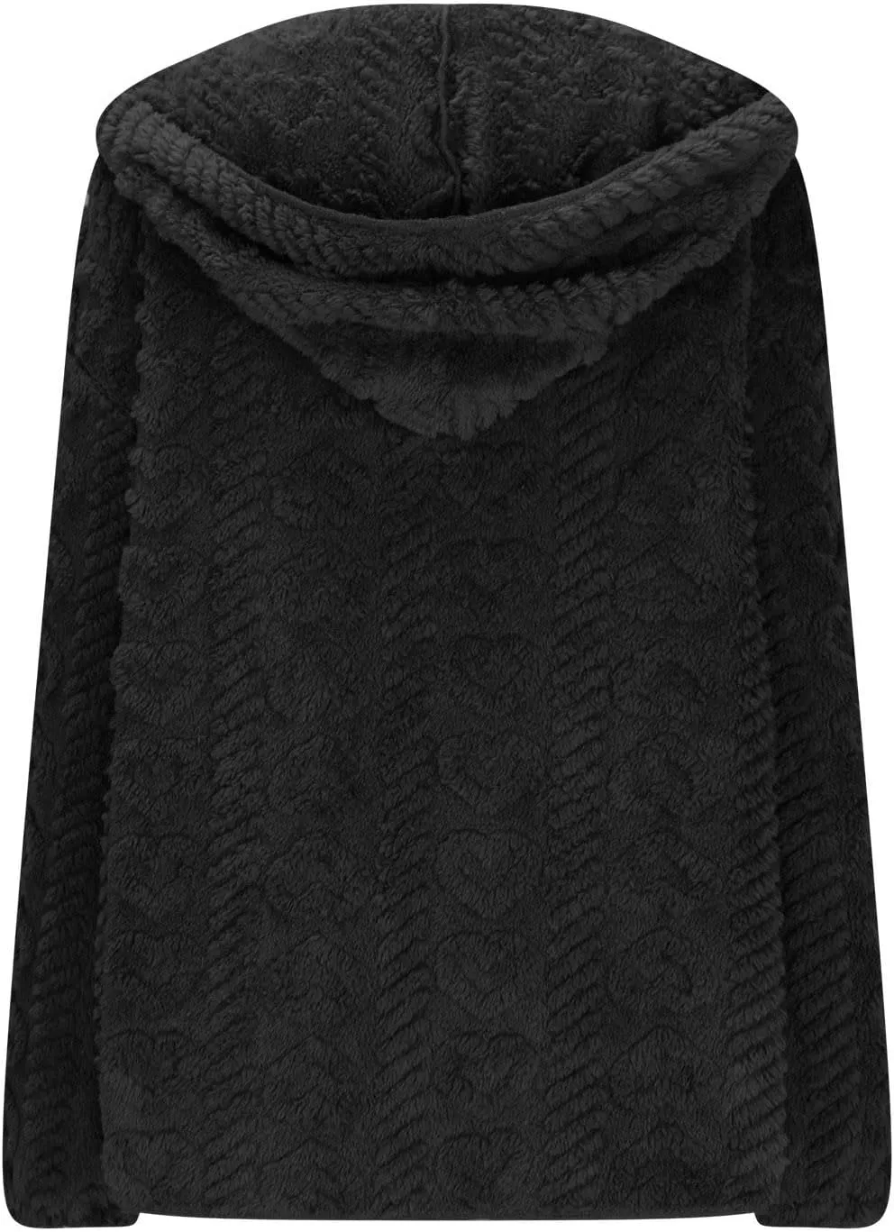 Fleece Jacket Women Sherpa Fuzzy Hoodie Jackets Fleece Lined Cardigan Jacket Winter Warm Casual Trendy Outerwear Coat