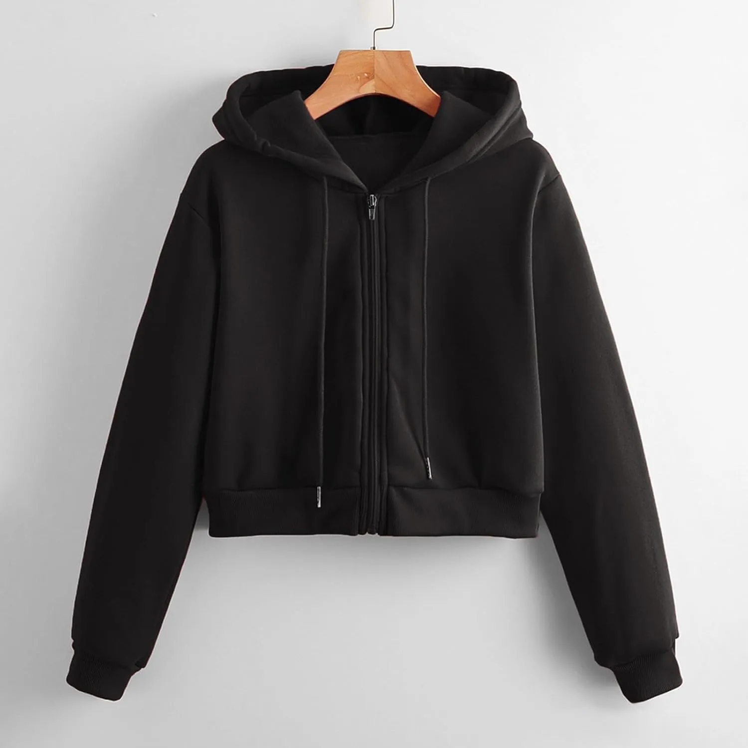 Furry Jackets for Women Womens Fleece Zipper Hoodies Sweatshirt Fashion Crop Plus Size Jacket Tunic Gym Sweat Shirts