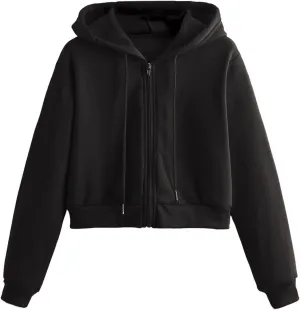 Furry Jackets for Women Womens Fleece Zipper Hoodies Sweatshirt Fashion Crop Plus Size Jacket Tunic Gym Sweat Shirts