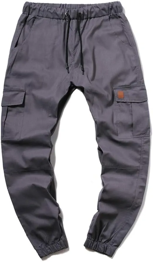 GIERIDUC Men's Cargo Fleece Jogger Sweatpant Mens Pajama Pants Long Length Men's Khaki Corduroy Pants Mens Outdoor Work Pants