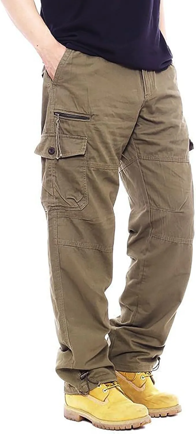 GOFULY Mens Cargo Pants Casual Ripstop Stretch Joggers Sweatpants Pockets Y2K Pants Men Slim Fit Travel Pants Plus Size 2024