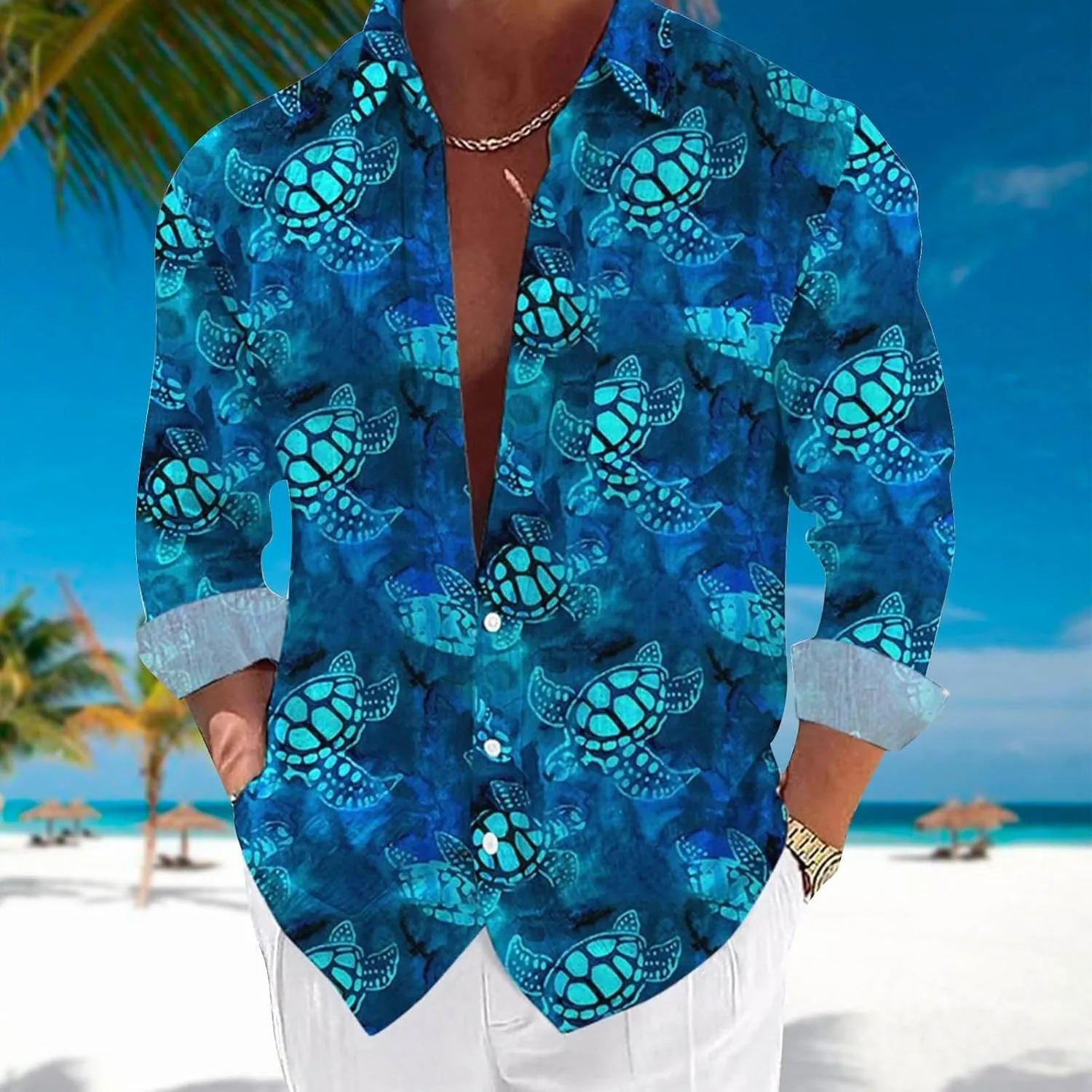 Hawaiian Shirt for Mens 2025 Fashion Tropical Beach Aloha Shirts Summer Button Down Short Sleeve Novelty Printed Tops