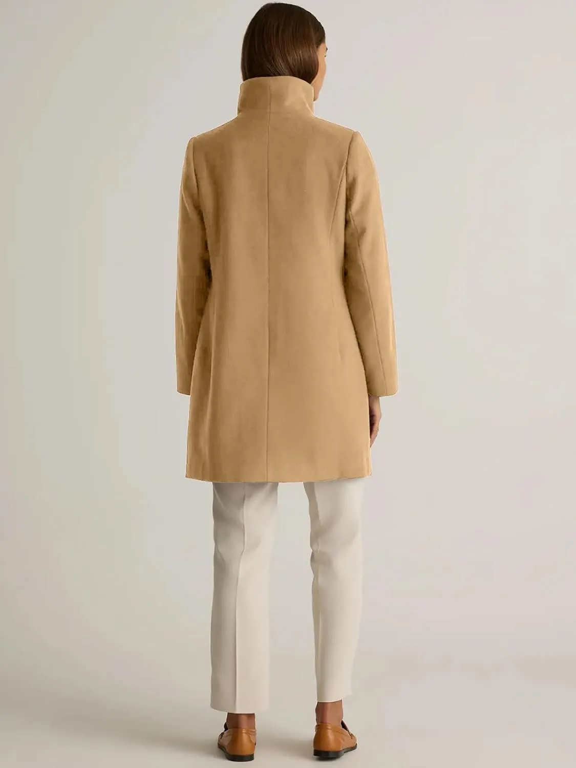 IDEALSANXUN Wool Coats for Women Fall Winter Peacoat Trench Coat Blazer Jackets