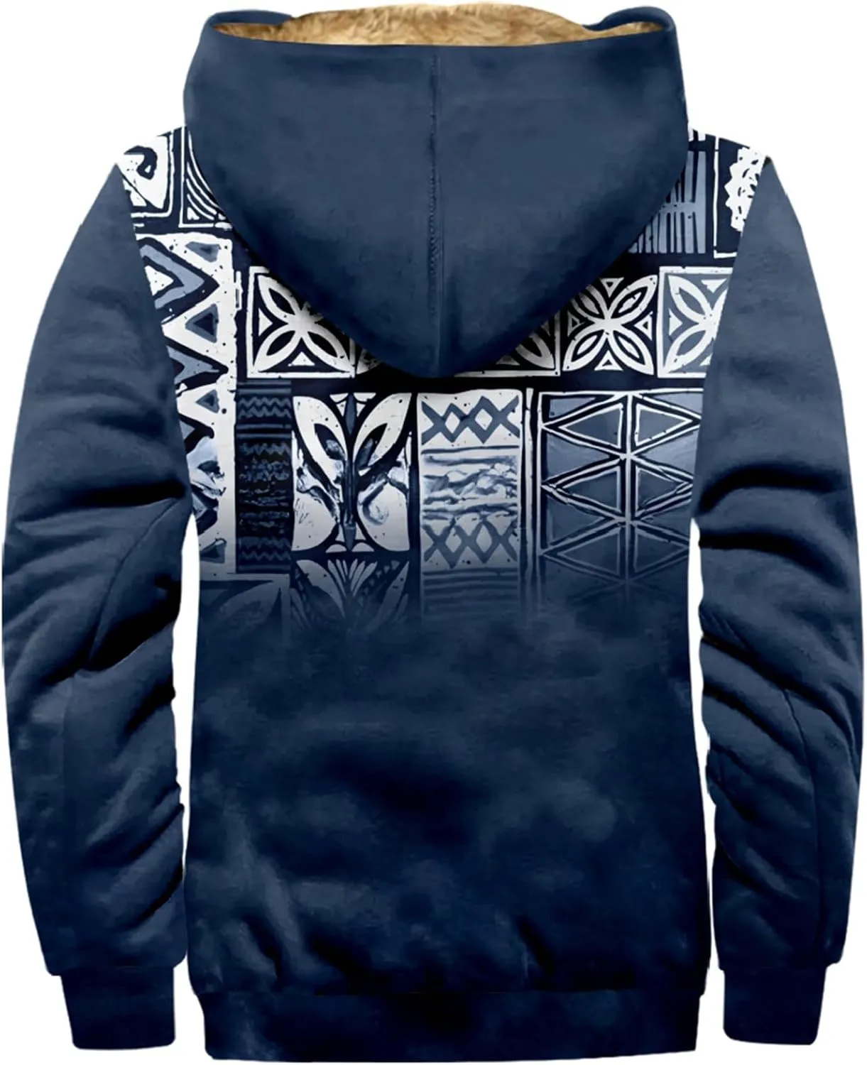 Jacket For Men Vintage Zip Up Padded Casual Hoodies Long Sleeve Trendy Thickened Warm Winter Coats
