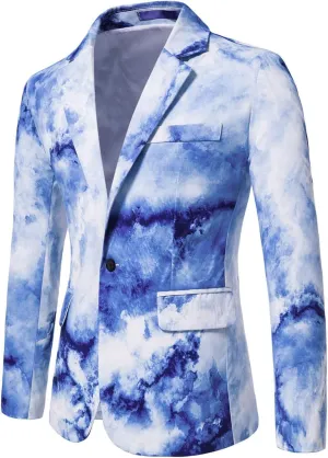 LCMTWX Blazers for Men Button Top Men's Casual Fit Suit One Jacket Charm Coat Sequin Party Men's Coats Jackets Mens Suit