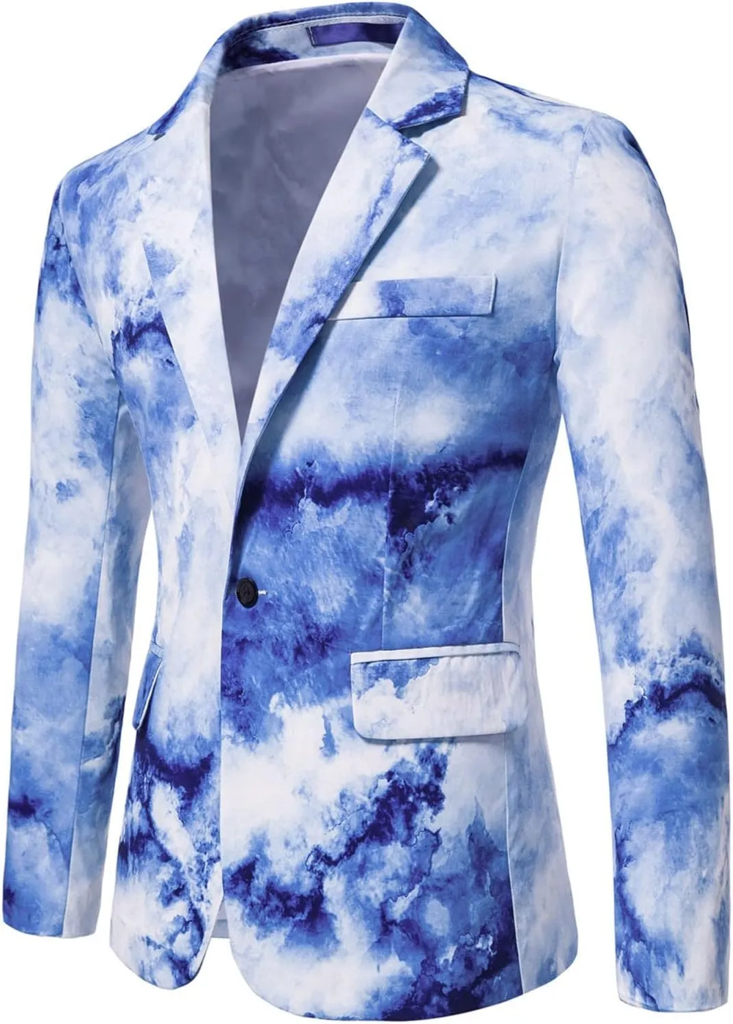 LCMTWX Blazers for Men Button Top Men's Casual Fit Suit One Jacket Charm Coat Sequin Party Men's Coats Jackets Mens Suit