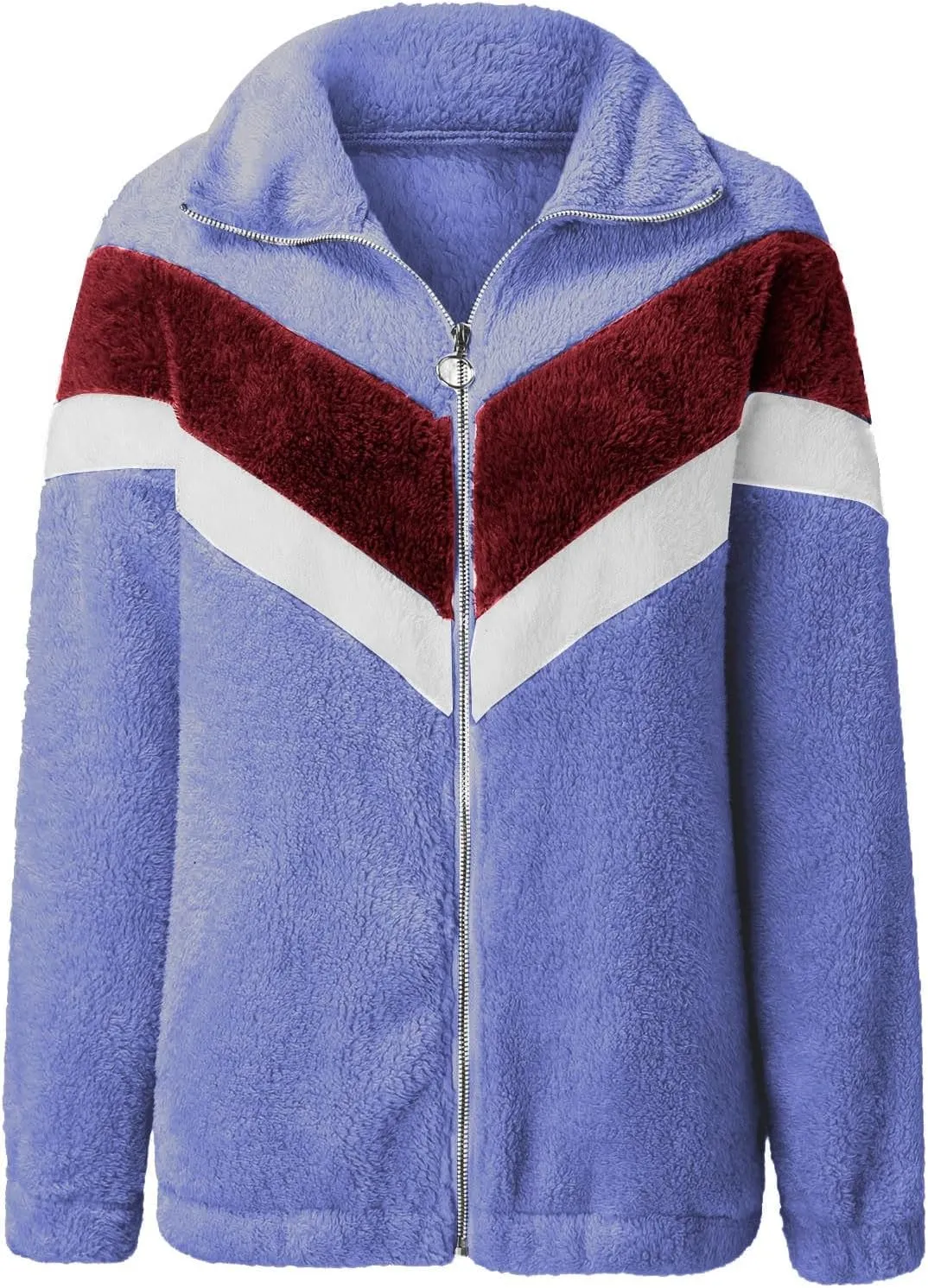 LCMTWX Fleece Jacket Women Casual Coat Outdoor Slim Coffee Outwear Plush Long Cardigan Trendy Warm Oversized Fluffy Womens