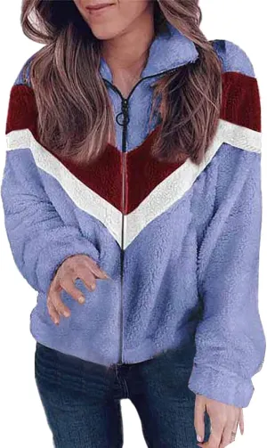 LCMTWX Fleece Jacket Women Casual Coat Outdoor Slim Coffee Outwear Plush Long Cardigan Trendy Warm Oversized Fluffy Womens