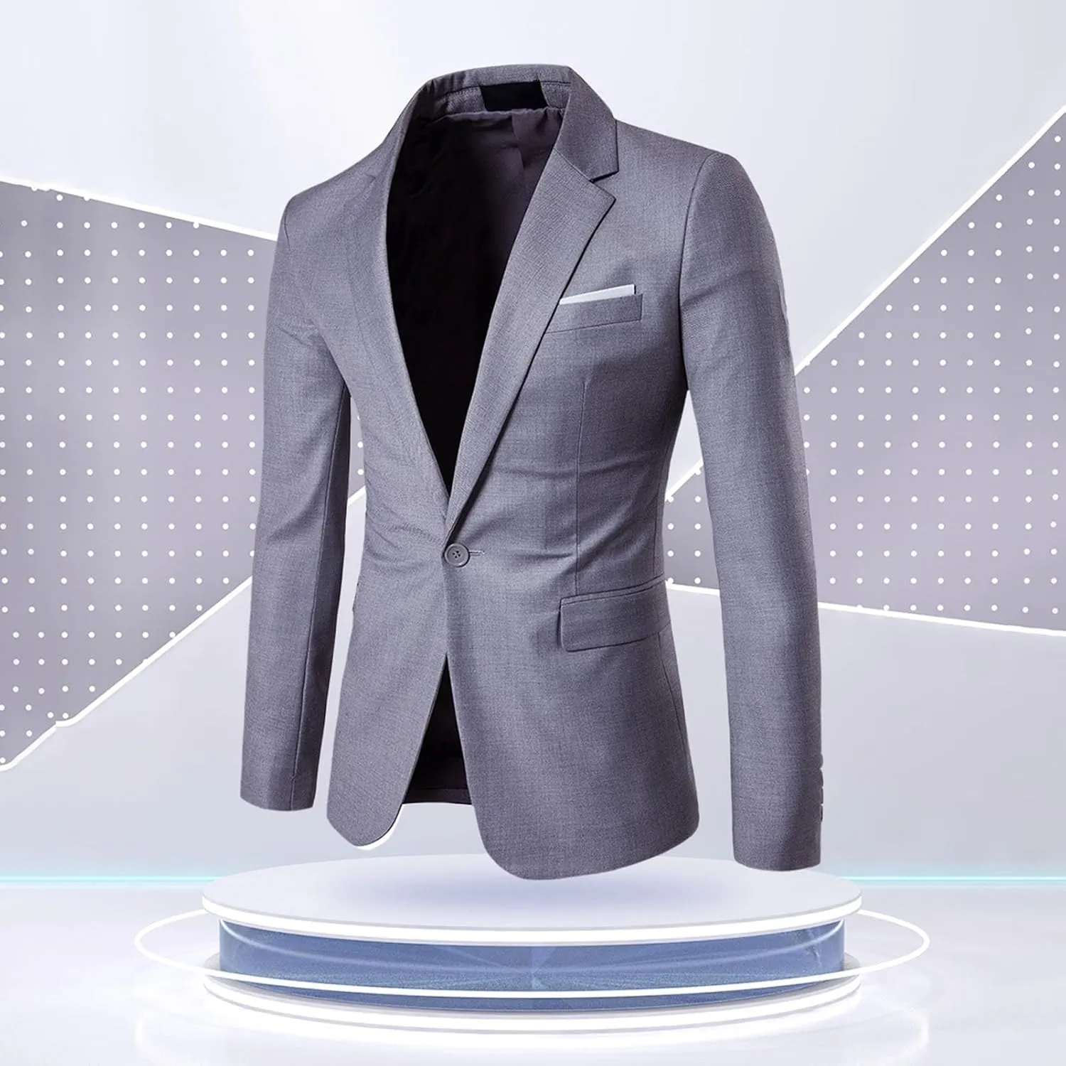 LCMTWX Mens Blazer Jacket 2024 Casual Men's Tops Jacket Fit One Button Fashion Men's Coats Jackets Black Suits For Men Men